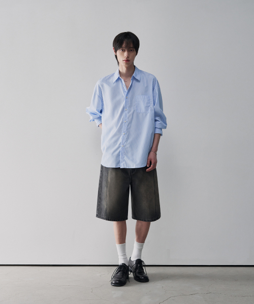 OURDAYZ（アワーデイズ）の「ウェイビーカーブドバミューダデニムパンツ[BLACK]（その他パンツ・レディース・その他・SMALL/MEDIUM/LARGE/X-LARGE）」の2枚目の写真