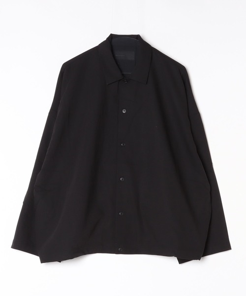 ADAM PATEK(アダムパテック)の「【ADAMPATEK/アダムパテック】rounded over shirt オーバーシャツ(シャツ/ブラウス・メンズ・ダークグレー/ブラウン/ブラック・2/1)」の2枚目の写真