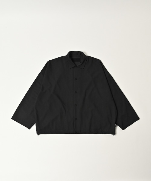 ADAM PATEK(アダムパテック)の「【ADAMPATEK/アダムパテック】rounded over shirt オーバーシャツ(シャツ/ブラウス・メンズ・ダークグレー/ブラウン/ブラック・2/1)」の15枚目の写真