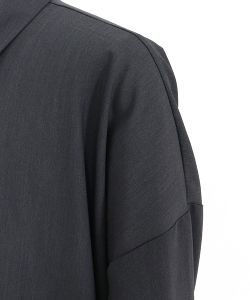 ADAM PATEK(アダムパテック)の「【ADAMPATEK/アダムパテック】rounded over shirt オーバーシャツ(シャツ/ブラウス・メンズ・ダークグレー/ブラウン/ブラック・2/1)」の18枚目の写真