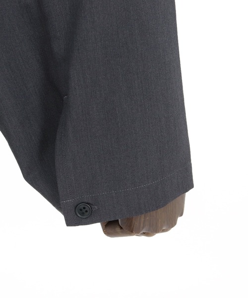 ADAM PATEK(アダムパテック)の「【ADAMPATEK/アダムパテック】rounded over shirt オーバーシャツ(シャツ/ブラウス・メンズ・ダークグレー/ブラウン/ブラック・2/1)」の5枚目の写真