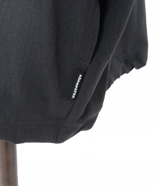ADAM PATEK(アダムパテック)の「【ADAMPATEK/アダムパテック】rounded over shirt オーバーシャツ(シャツ/ブラウス・メンズ・ダークグレー/ブラウン/ブラック・2/1)」の6枚目の写真
