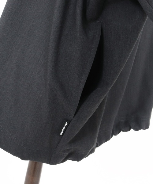 ADAM PATEK(アダムパテック)の「【ADAMPATEK/アダムパテック】rounded over shirt オーバーシャツ(シャツ/ブラウス・メンズ・ダークグレー/ブラウン/ブラック・2/1)」の8枚目の写真