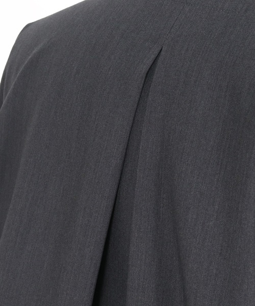 ADAM PATEK(アダムパテック)の「【ADAMPATEK/アダムパテック】rounded over shirt オーバーシャツ(シャツ/ブラウス・メンズ・ダークグレー/ブラウン/ブラック・2/1)」の9枚目の写真