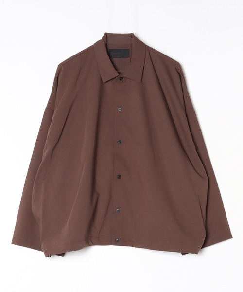 ADAM PATEK(アダムパテック)の「【ADAMPATEK/アダムパテック】rounded over shirt オーバーシャツ(シャツ/ブラウス・メンズ・ダークグレー/ブラウン/ブラック・2/1)」の19枚目の写真