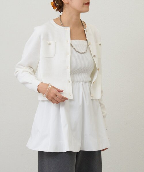 SHENERY（シーナリー）の「コットンニットショートカーディガン