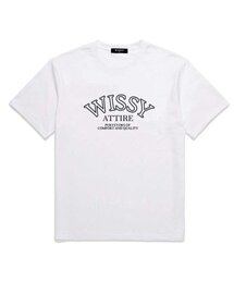 WISSY（ウィッシー）の「ATTIRE LOGO 半袖Tシャツ (WS002) ホワイト（Tシャツ/カットソー）」