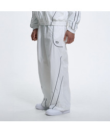 TOLANCE（トランス）の「カーブドパイピングワイドパンツ - ホワイト（スウェットパンツ）」