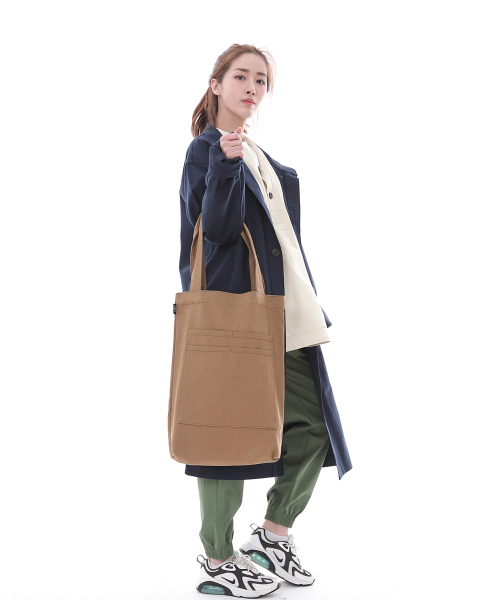 SAINTCREW(セントクルー)の「フリースタイルライフ シンプルショッパーエコバッグ FLS-103 キャメル(エコバッグ/サブバッグ・メンズ・その他・フリー)」の2枚目の写真