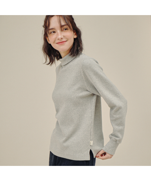 CHIQUITA(チキータ)の「タートルスウェットシャツ(ナッピング)グレー234605SGR(Tシャツ/カットソー・レディース・その他・FREE)」の3枚目の写真