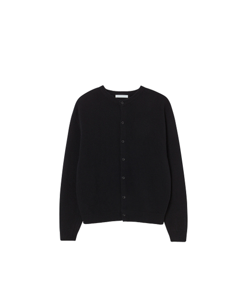 Finest Round Neck Cardigan (Black)