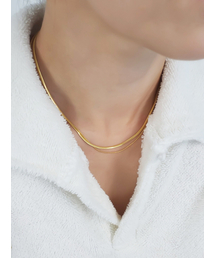 DOUZE（ドゥズ）の「ラウンドロープ二重スネークチェーン（ネックレス）」