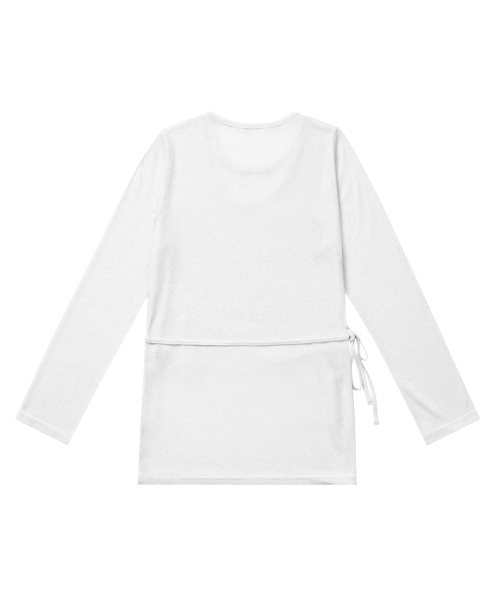 HYEYEONG KIM(ヘヨン キム)の「ダブルレイヤードサイドスリットトップ-ホワイト(Tシャツ/カットソー・レディース・その他・SMALL/MEDIUM/LARGE)」の2枚目の写真
