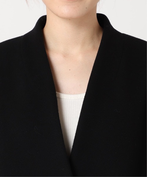 journal standard L'essage（ジャーナルスタンダードレサージュ）の「《追加3》SUPER140S/GIOLICA コクーンコート（ノーカラーコート・レディース・ブラウン・38/36）」の13枚目の写真