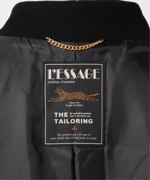 journal standard L'essage（ジャーナルスタンダードレサージュ）の「《追加3》SUPER140S/GIOLICA コクーンコート（ノーカラーコート・レディース・ブラウン・38/36）」の20枚目の写真