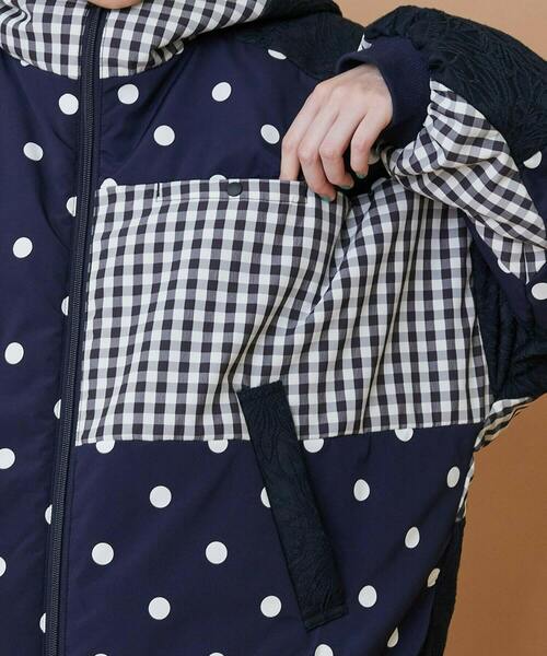 FRAPBOIS（フラボア）の「ミクドコート（ブルゾン・レディース・ブラック/ネイビー・1/2）」の17枚目の写真