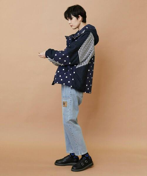 FRAPBOIS（フラボア）の「ミクドコート（ブルゾン・レディース・ブラック/ネイビー・1/2）」の11枚目の写真