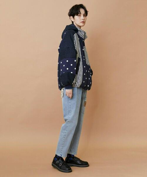 FRAPBOIS（フラボア）の「ミクドコート（ブルゾン・レディース・ブラック/ネイビー・1/2）」の8枚目の写真