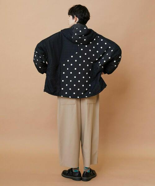 FRAPBOIS（フラボア）の「ミクドコート（ブルゾン・レディース・ブラック/ネイビー・1/2）」の5枚目の写真