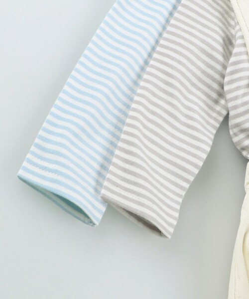 BRANSHES（ブランシェス）の「【ベビー／セット】サロペット＆ボディスーツ（ロンパース・キッズ・ネイビー/アイボリー・70/80）」の7枚目の写真