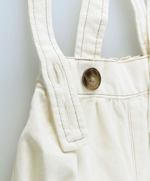 BRANSHES（ブランシェス）の「【ベビー／セット】サロペット＆ボディスーツ（ロンパース・キッズ・ネイビー/アイボリー・70/80）」の8枚目の写真