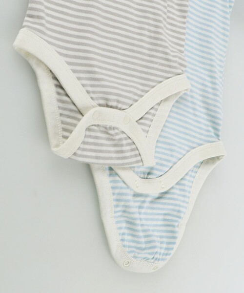 BRANSHES（ブランシェス）の「【ベビー／セット】サロペット＆ボディスーツ（ロンパース・キッズ・ネイビー/アイボリー・70/80）」の10枚目の写真