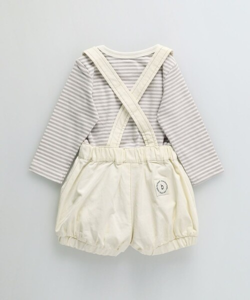 BRANSHES（ブランシェス）の「【ベビー／セット】サロペット＆ボディスーツ（ロンパース・キッズ・ネイビー/アイボリー・70/80）」の12枚目の写真
