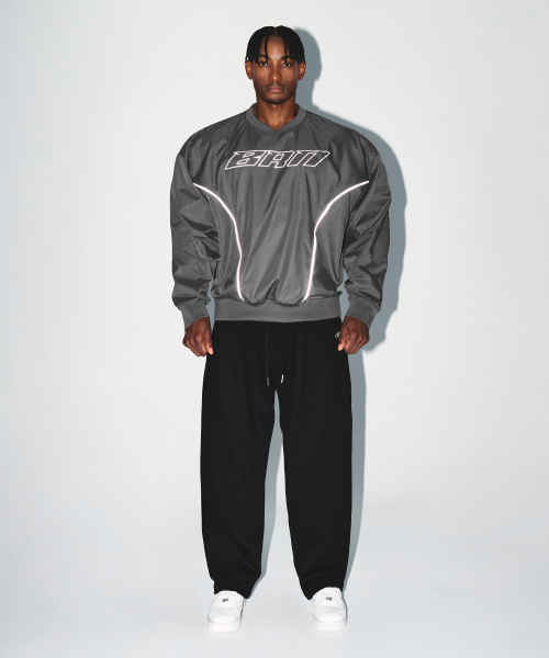 BORN TO WIN（ボーントゥウィン）の「VENTILATION WOVEN PISTE [CHARCOAL]（スウェット・メンズ・その他・1/2/3）」の3枚目の写真