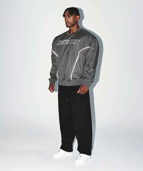 BORN TO WIN（ボーントゥウィン）の「VENTILATION WOVEN PISTE [CHARCOAL]（スウェット・メンズ・その他・1/2/3）」の4枚目の写真