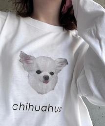 アニマル柄プリントロンT/長袖Tシャツ