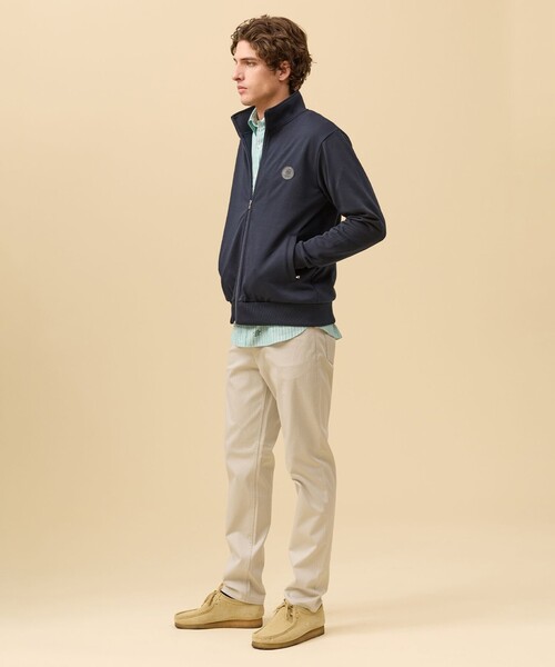 J.PRESS(ジェイプレス)の「オーバルワンポイント トラックジャケット(ジャージ・メンズ・ネイビー系/グレー系・X-LARGE/LARGE/MEDIUM)」の4枚目の写真