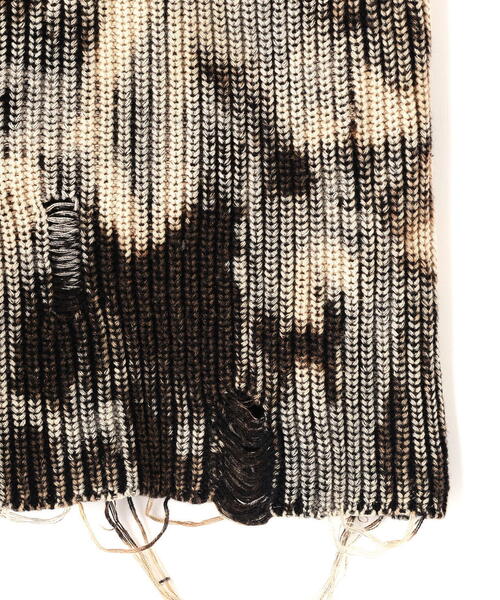 DANKE SCHON(ダンケシェーン)の「DankeSchon/ダンケシェーン/BLEACH KNIT(ニット/セーター・メンズ・ベージュ・M/L)」の12枚目の写真
