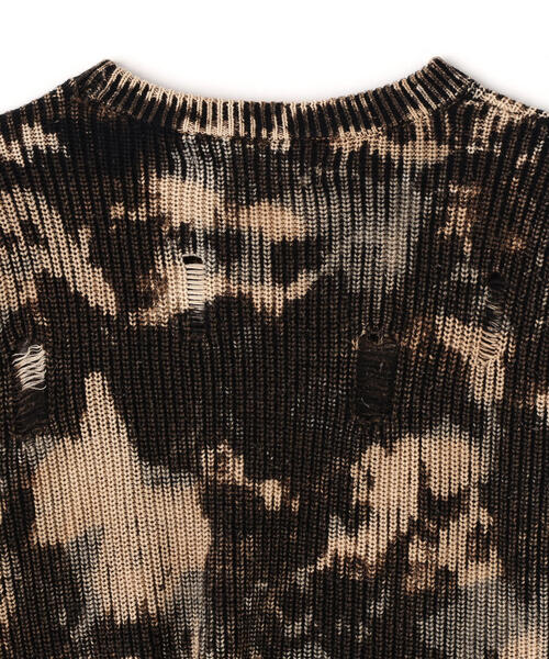 DANKE SCHON(ダンケシェーン)の「DankeSchon/ダンケシェーン/BLEACH KNIT(ニット/セーター・メンズ・ベージュ・M/L)」の13枚目の写真