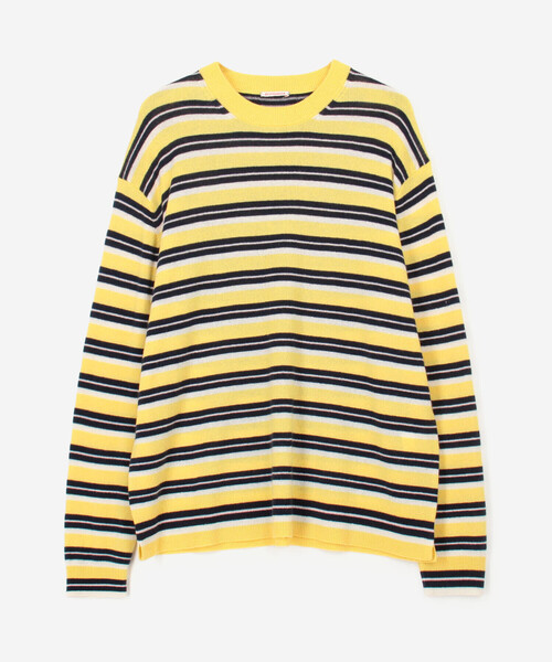 RYE TENDER（ライテンダー）の「RYE TENDER | 〈別注〉マルチボーダー 長袖 クルーネックニット MEN（ニット/セーター・メンズ・B/A/C・2/1）」の2枚目の写真