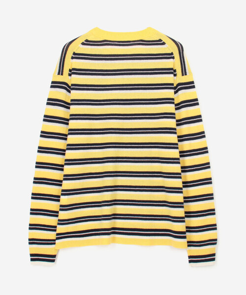 RYE TENDER（ライテンダー）の「RYE TENDER | 〈別注〉マルチボーダー 長袖 クルーネックニット MEN（ニット/セーター・メンズ・B/A/C・2/1）」の5枚目の写真