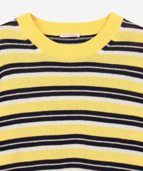 RYE TENDER（ライテンダー）の「RYE TENDER | 〈別注〉マルチボーダー 長袖 クルーネックニット MEN（ニット/セーター・メンズ・B/A/C・2/1）」の6枚目の写真