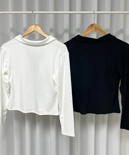 VIVID LADY(ビビッドレディー)の「チェック柄タイ 襟付きTシャツ(Tシャツ/カットソー・レディース・アイボリー/ブラック・FREE)」の12枚目の写真