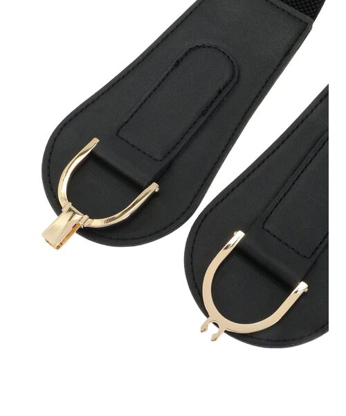 EATME（イートミー）の「ワイドゴムベルト（ベルト・レディース・ブラック・FREE）」の5枚目の写真