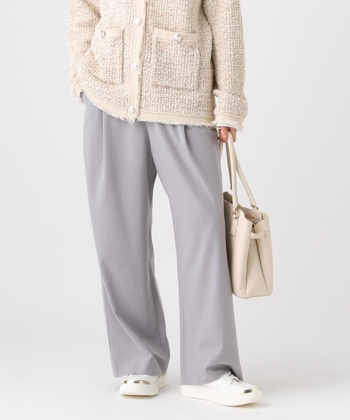 Elura(エルーラ)の「映えラクワイドパンツ<低身長サイズあり>/634730(その他パンツ・レディース・チェック/ネイビー/ライトグレー・MEDIUM/LARGE/FREE(S))」の2枚目の写真