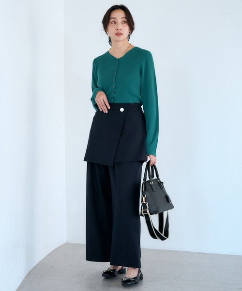 Elura(エルーラ)の「映えラクワイドパンツ<低身長サイズあり>/634730(その他パンツ・レディース・チェック/ネイビー/ライトグレー・MEDIUM/LARGE/FREE(S))」の13枚目の写真