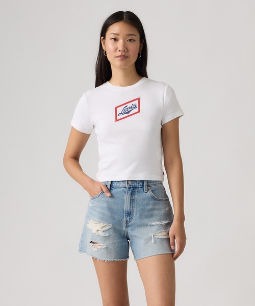 Levi's(リーバイス)の「Levi's/リーバイス グラフィック エッセンシャル スポーティ Tシャツ(Tシャツ/カットソー・レディース・ホワイト・M/S/XS)」の10枚目の写真