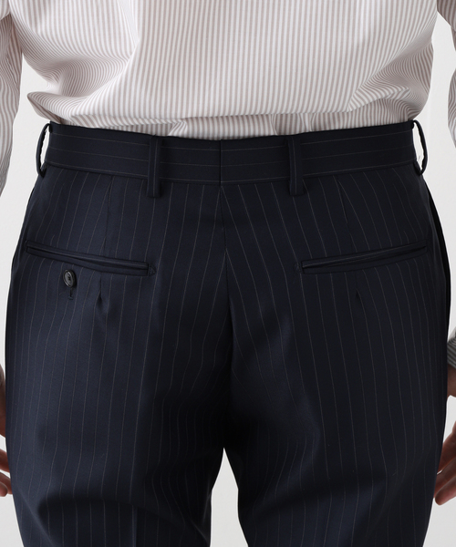 EDIFICE(エディフィス)の「D.OLIVER 3ボタン マルチストライプ(スーツセット・メンズ・ダークブルー・44)」の4枚目の写真