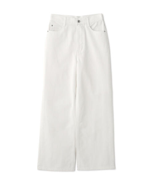 NATURAL BEAUTY BASIC（ナチュラルビューティーベーシック）の「◇ワイドストレートデニムパンツ（デニムパンツ・レディース・オフホワイト/ブルー/ピンク/ブルー系その他2・X-SMALL/SMALL/MEDIUM）」の5枚目の写真