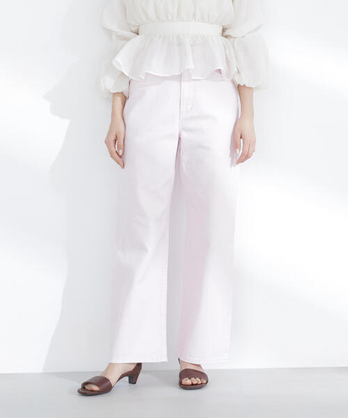NATURAL BEAUTY BASIC（ナチュラルビューティーベーシック）の「◇ワイドストレートデニムパンツ（デニムパンツ・レディース・オフホワイト/ブルー/ピンク/ブルー系その他2・X-SMALL/SMALL/MEDIUM）」の21枚目の写真