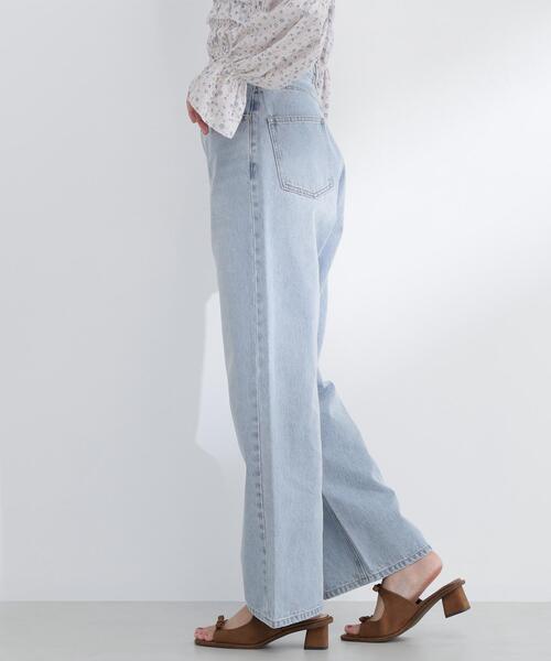 NATURAL BEAUTY BASIC(ナチュラルビューティーベーシック)の「◇ワイドストレートデニムパンツ(デニムパンツ・レディース・オフホワイト/ブルー/ピンク/ブルー系その他2・X-SMALL/SMALL/MEDIUM)」の19枚目の写真
