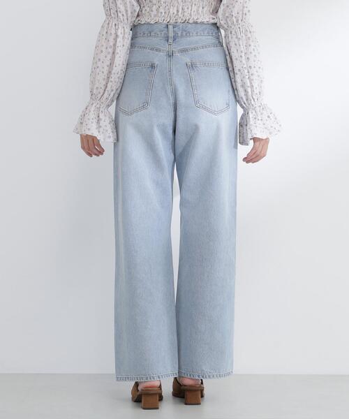 NATURAL BEAUTY BASIC(ナチュラルビューティーベーシック)の「◇ワイドストレートデニムパンツ(デニムパンツ・レディース・オフホワイト/ブルー/ピンク/ブルー系その他2・X-SMALL/SMALL/MEDIUM)」の20枚目の写真