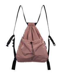 runningHIGH（ランニングハイ）の「[PB x RNHI] メタルリップストップバックルジムバッグ (with ポーチバッグ) [モーブ]（バックパック/リュック）」