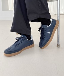 U.S. POLO ASSN. | 【U.S. POLO ASSN.】カジュアル ローカット レザーライク スニーカー(スニーカー)