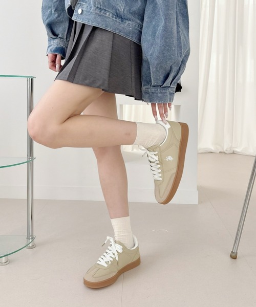 U.S. POLO ASSN.（ユーエスポロアッスン）の「【U.S. POLO ASSN.】カジュアル ローカット レザーライク スニーカー（スニーカー・レディース・ホワイト×ブラック/ベージュ系その他/ネイビー×ホワイト・22.5/23/23.5/24/24.5）」の15枚目の写真