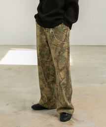 BURNING CAPONE（バーニングカポネ）の「BC リアルツリー パターン ワイドパンツ (カーキブラウン)（その他パンツ）」